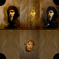 Study for the portrait of Rublov/Tarkovsky
(Diptych). 1995