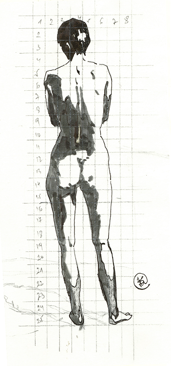 4.1.
Drawing. 1983
Pen-and-ink and brush on paper. 166x70 mm