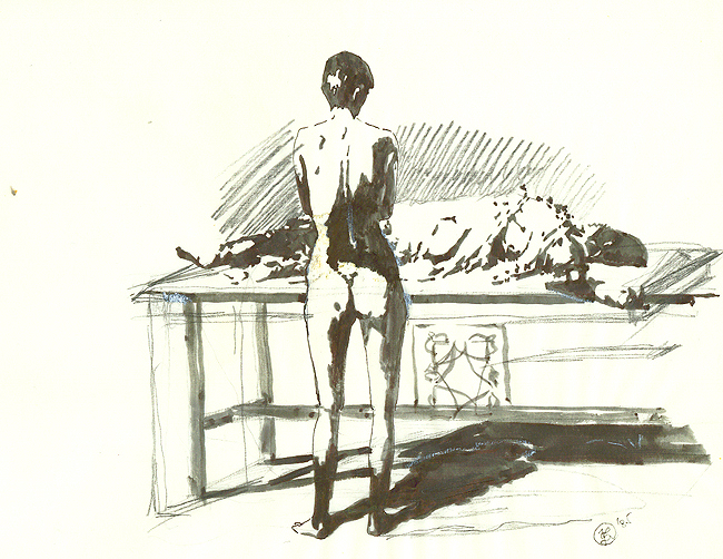 7.1.
Drawing. 1985
Pen-and-ink and brush on paper. 170x230 mm
