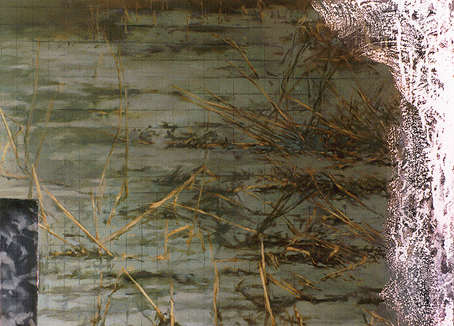 9.
Part of polyptych,
Study for the Story about the Return of the Prodigal Son.
1994/96
Oil and canvas on wood panel. ~150x135 cm
[Detail]