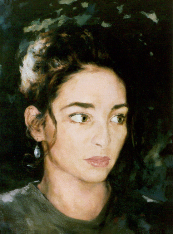 28.
Portrait of a Young Woman. 1992
Oil on canvas. 60x46 cm