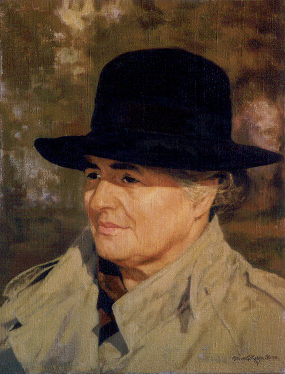 30.
Портрет мајке
(Вера Клашња, 1936-2000). 1993.
Уље на платну. 60x46 цм